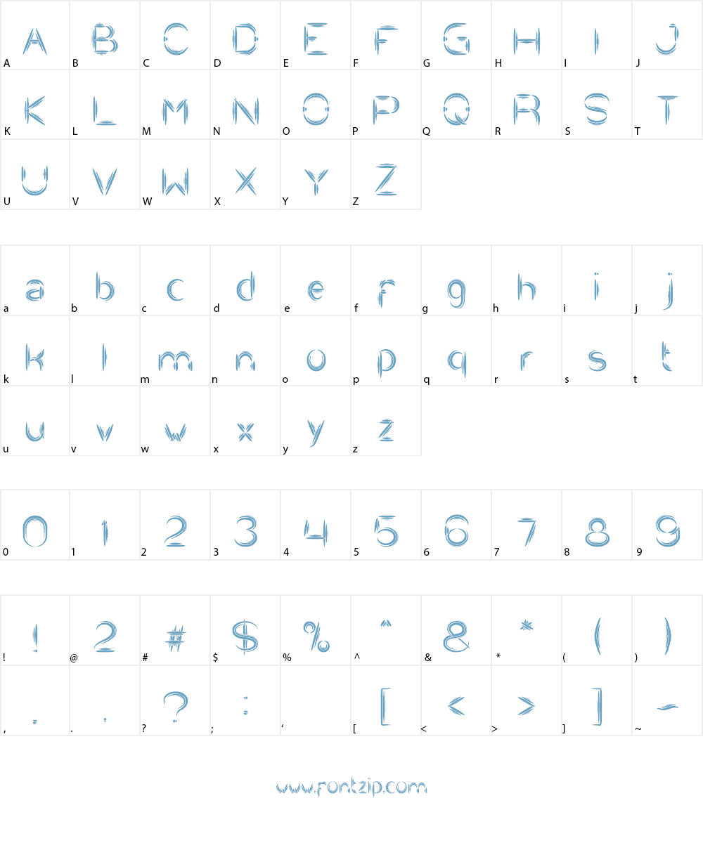 Quantum Leap Font Character